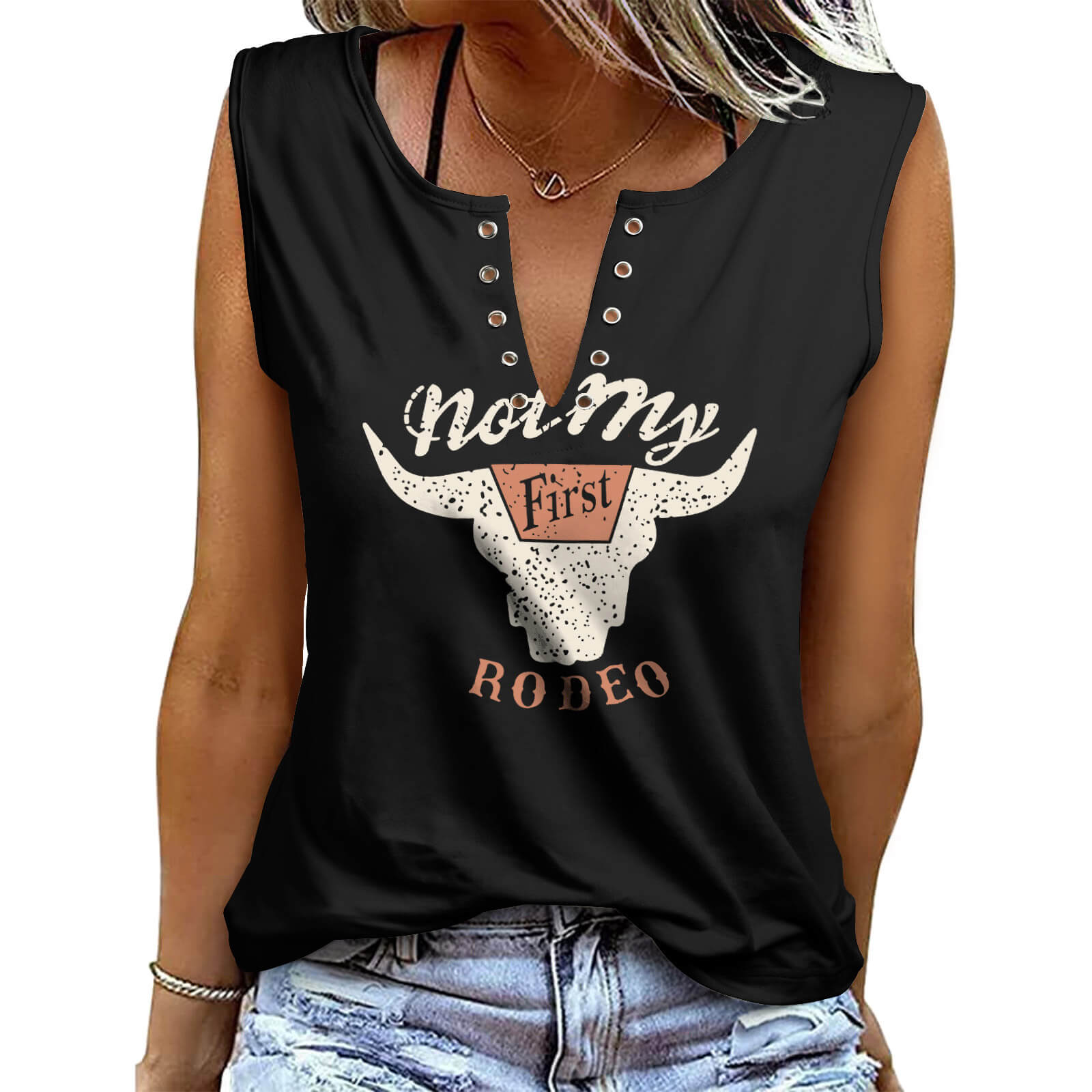 Summer Casual V Neck Vest Tops For Women