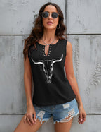 Summer Casual V Neck Vest Tops For Women