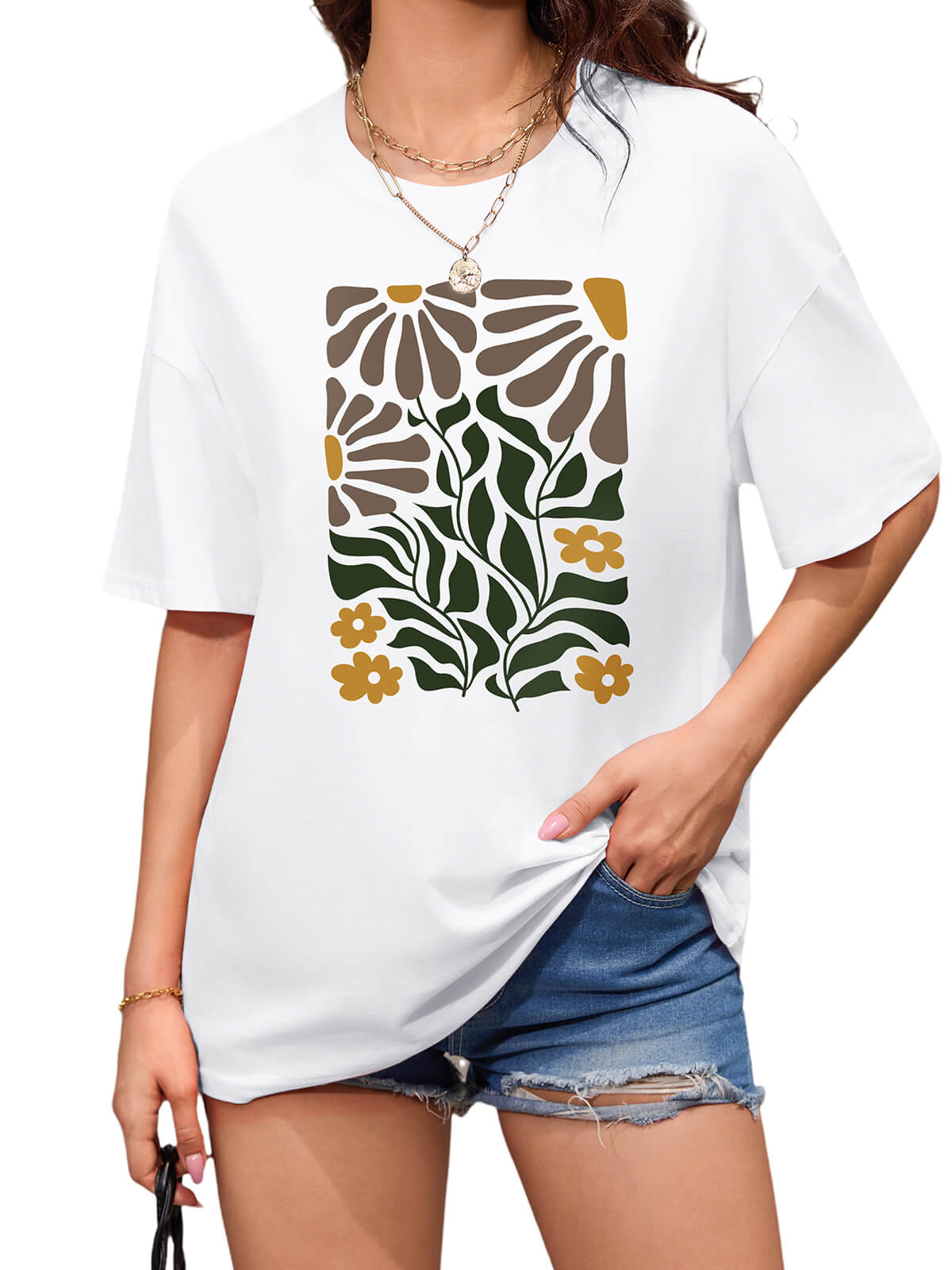 T-shirts amples pour femmes