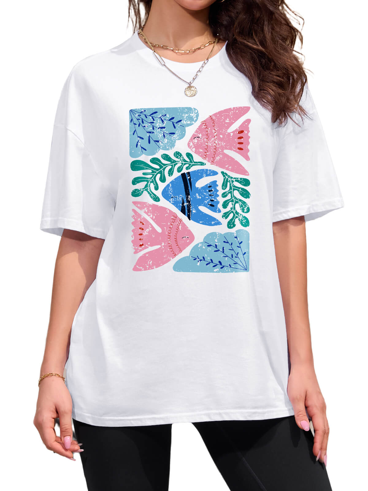 T-shirts amples pour femmes