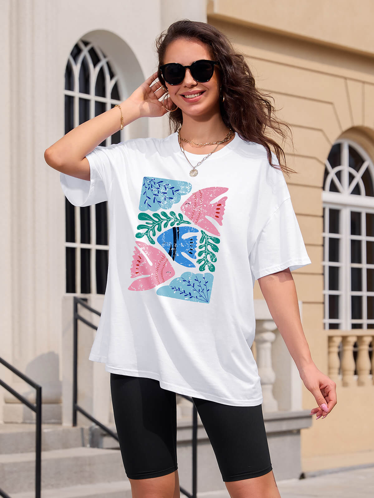 T-shirts amples pour femmes