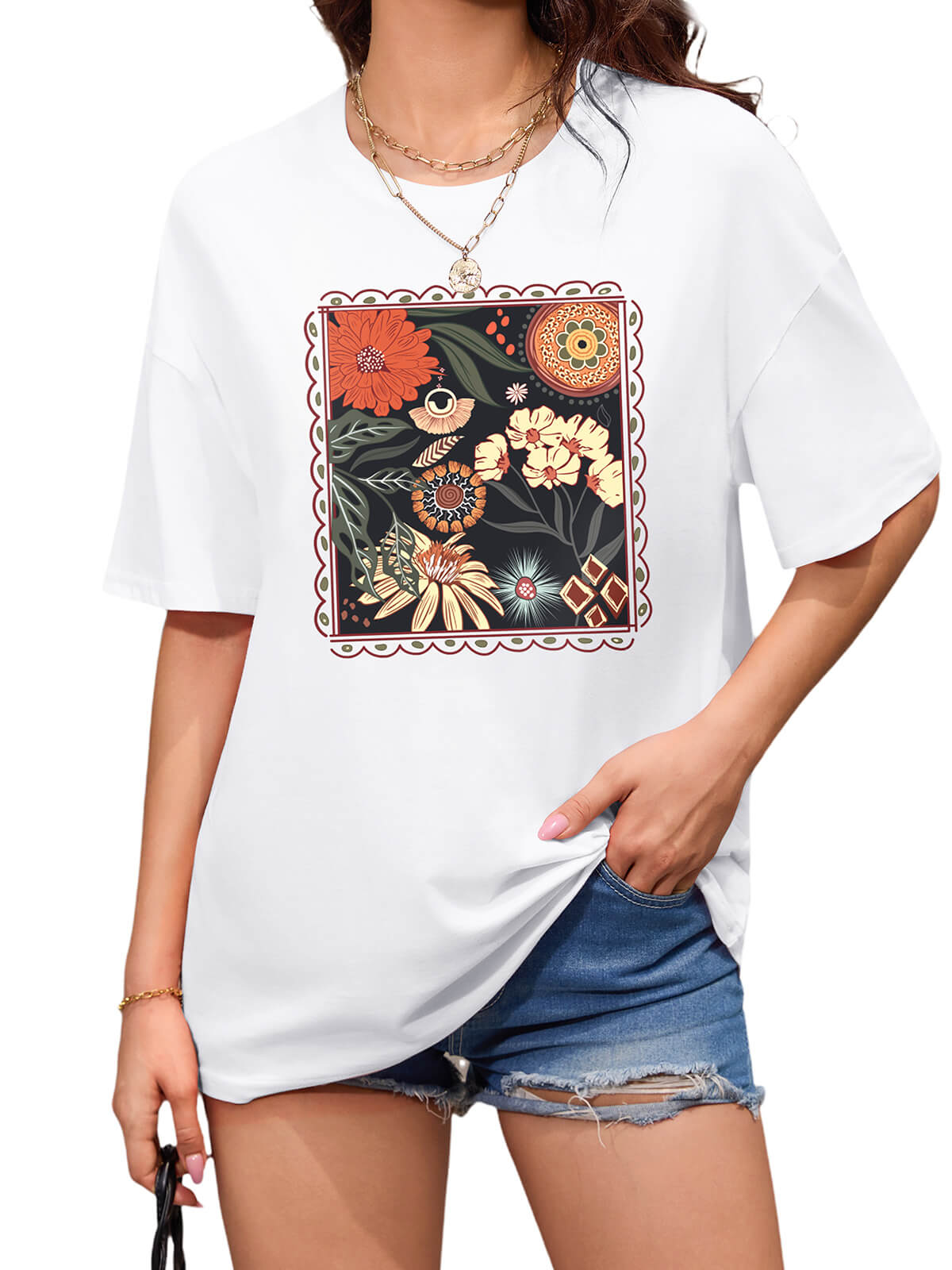 T-shirts amples pour femmes