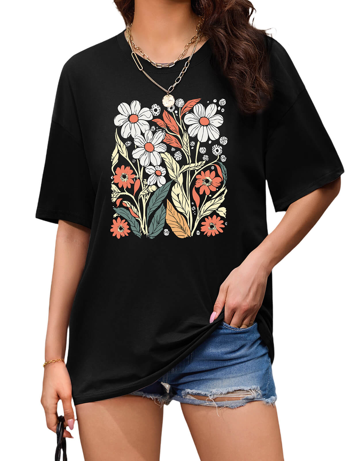 T-shirts amples pour femmes