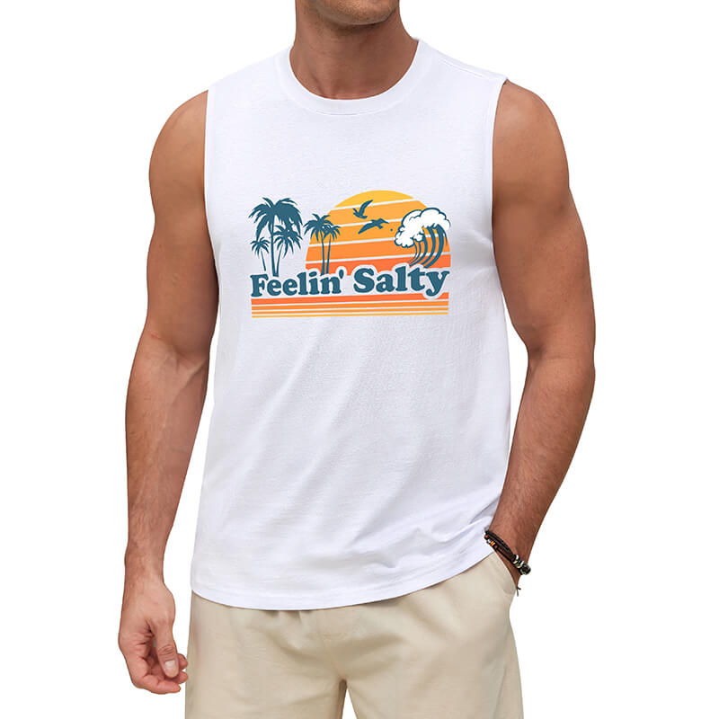 Mens Vests Tops Sleeveless T-shirt