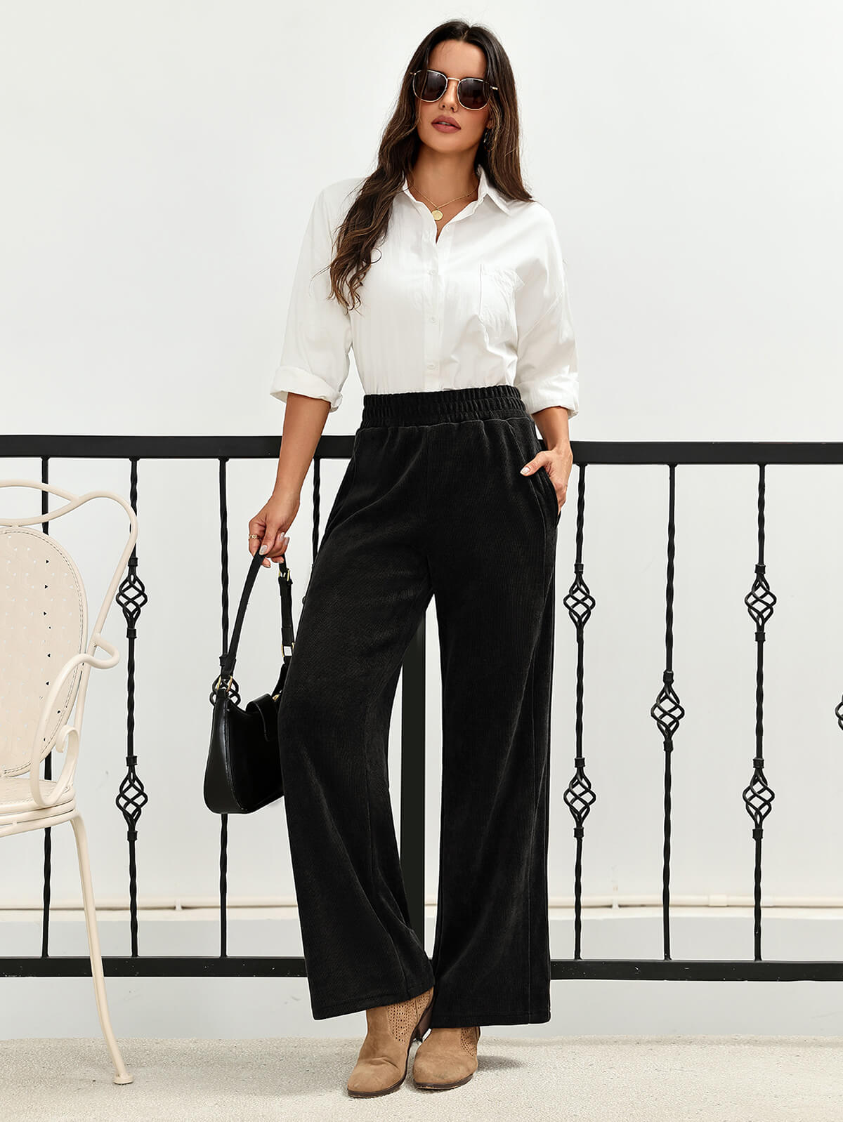 HEEKPEK Corduroy Straight-Leg Trousers