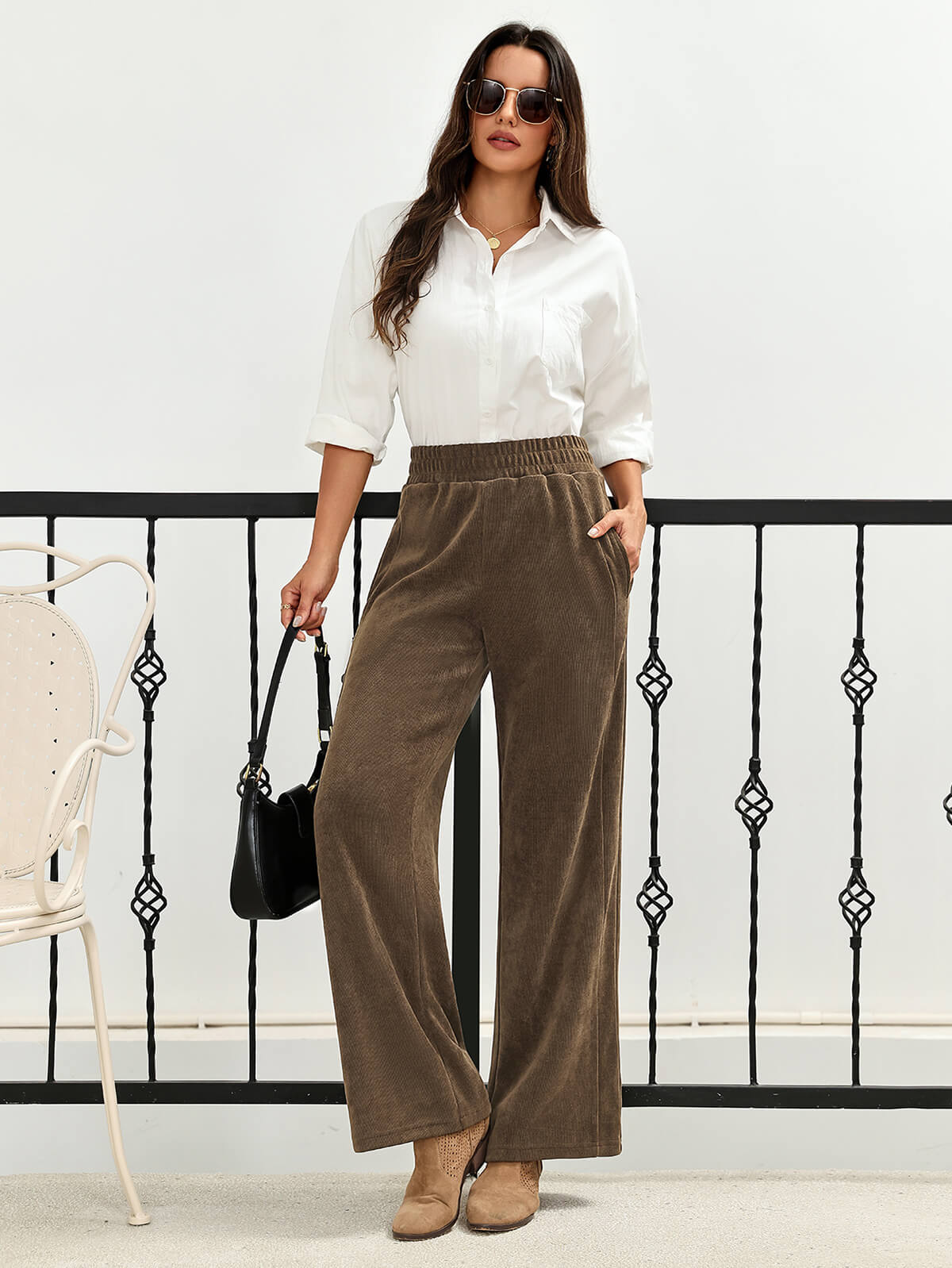 HEEKPEK Corduroy Straight-Leg Trousers