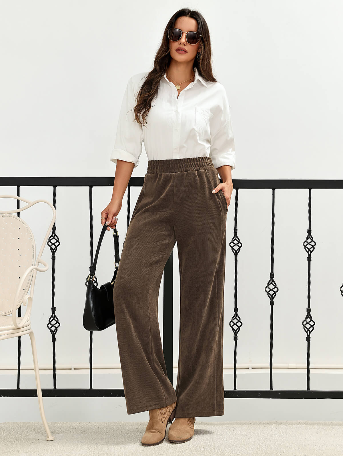 HEEKPEK Corduroy Straight-Leg Trousers