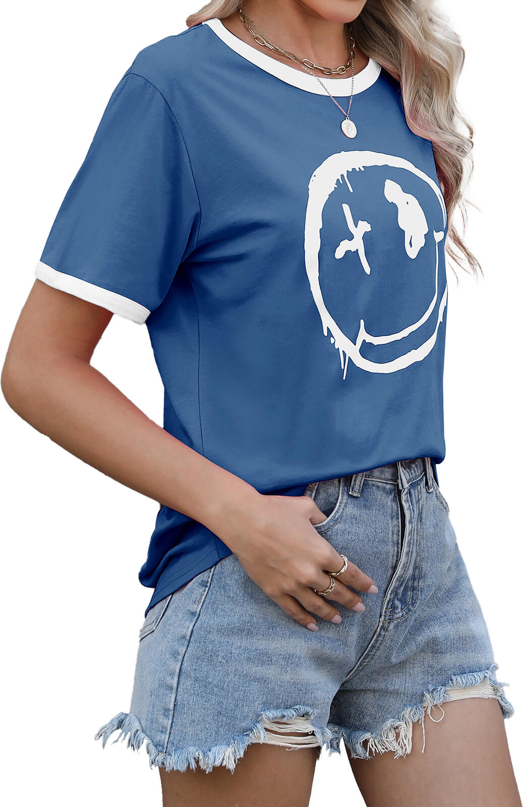 HEEKPEK Women’s Casual Printed Short Sleeve Tee