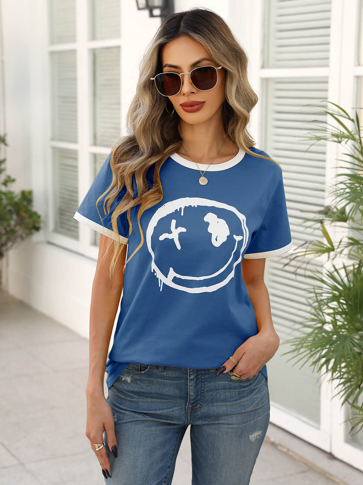 HEEKPEK Women’s Casual Printed Short Sleeve Tee