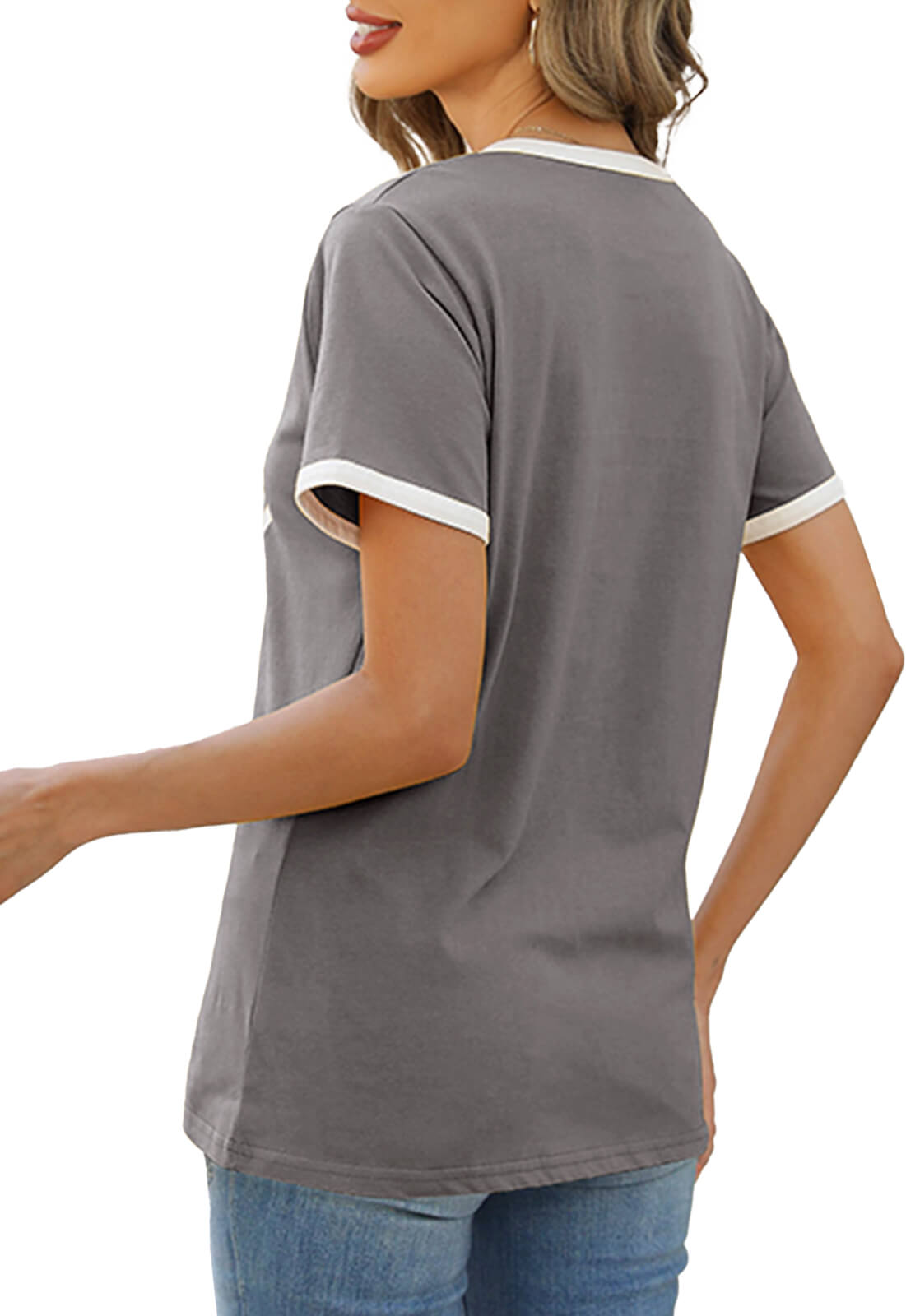 HEEKPEK Women’s Casual Printed Short Sleeve Tee