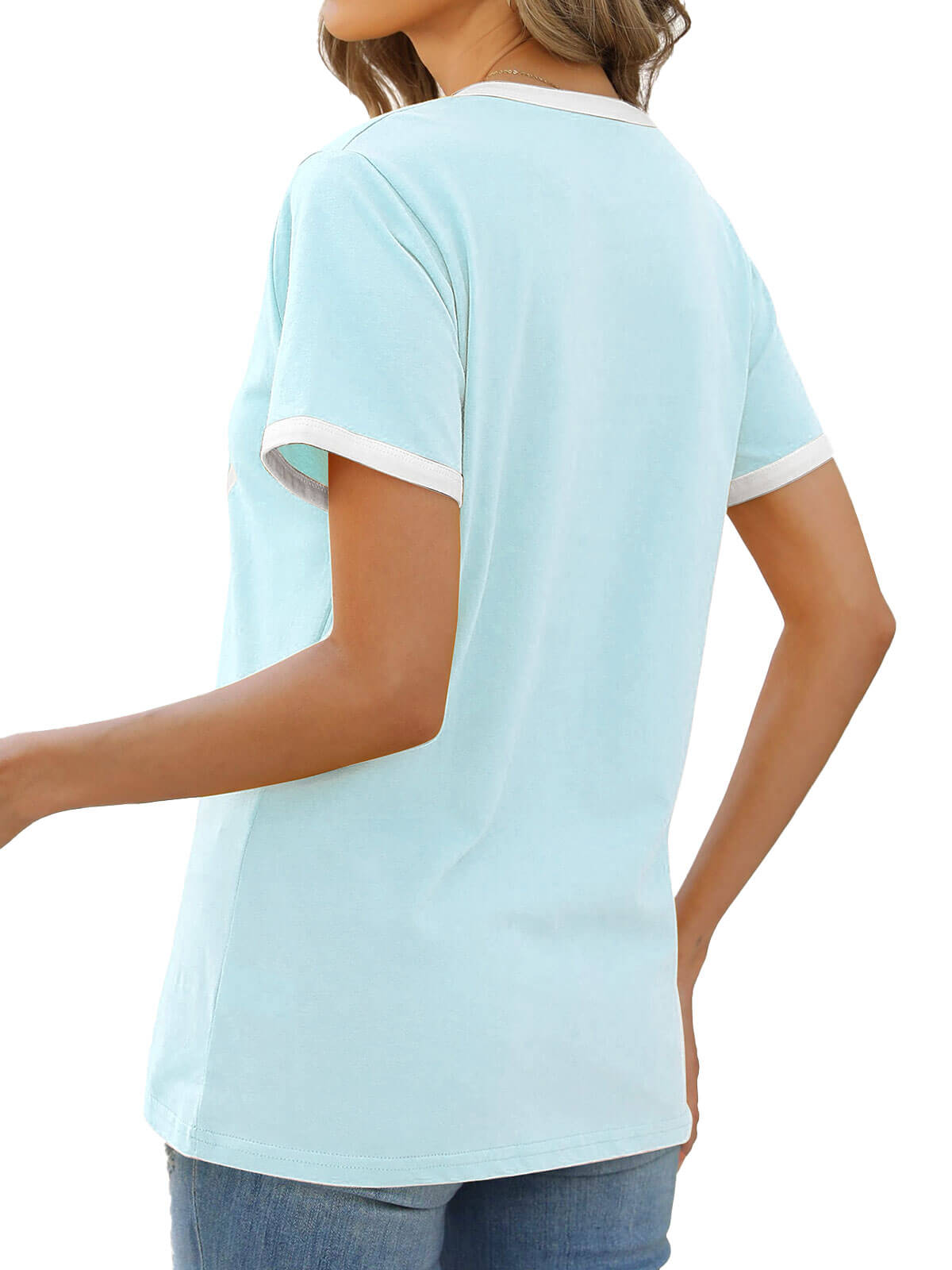 HEEKPEK Women’s Casual Printed Short Sleeve Tee