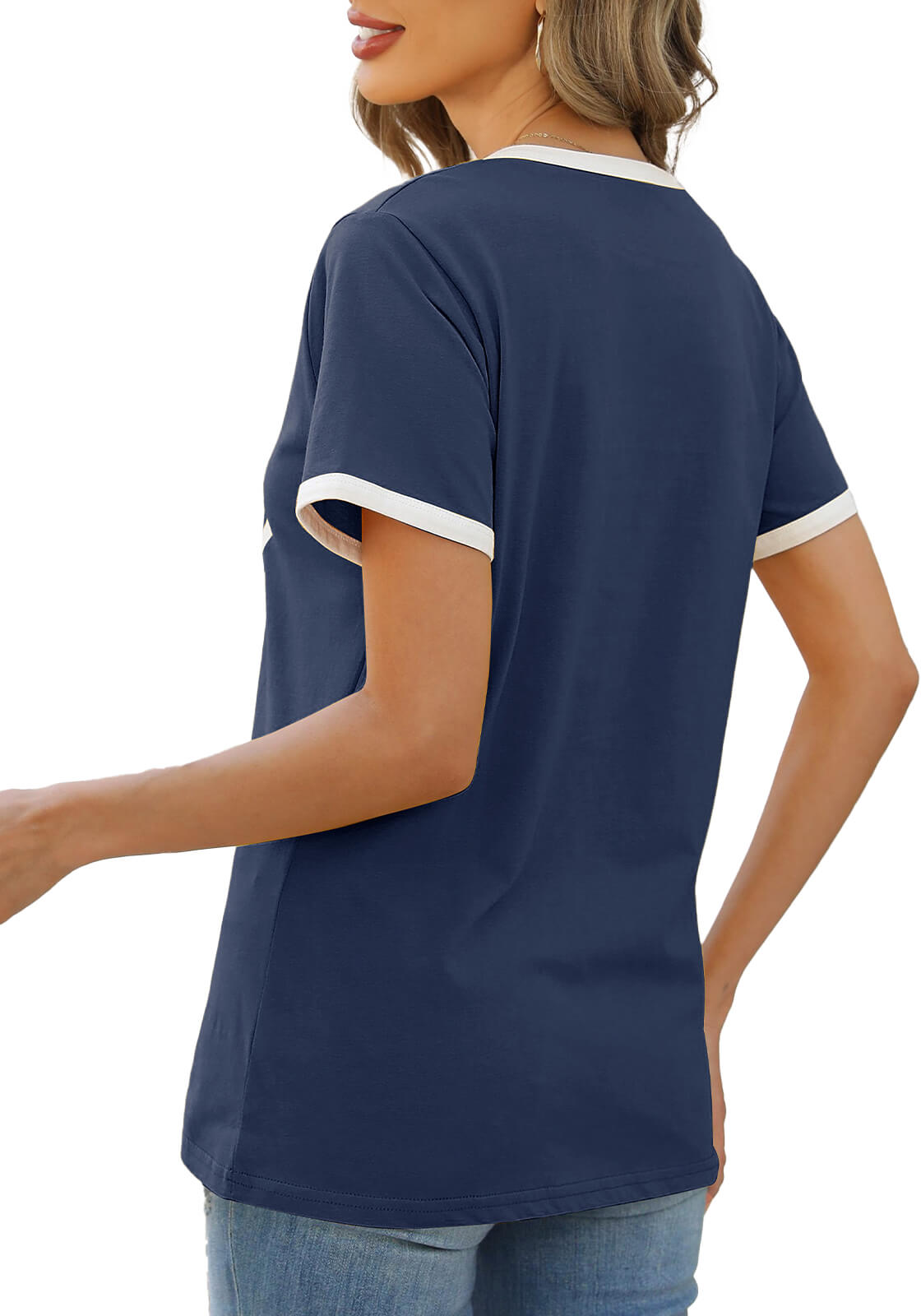 HEEKPEK Women’s Casual Printed Short Sleeve Tee