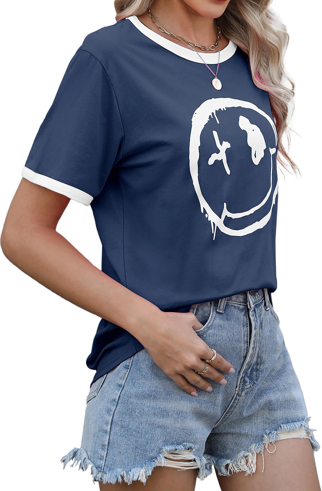 HEEKPEK Women’s Casual Printed Short Sleeve Tee