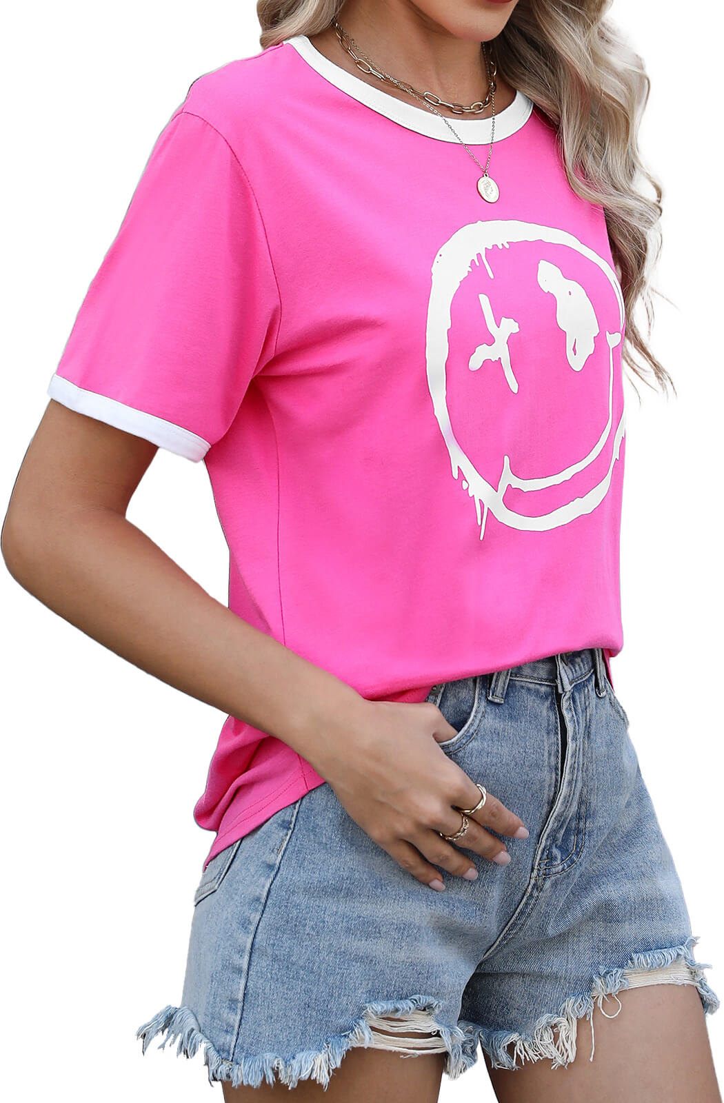HEEKPEK Women’s Casual Printed Short Sleeve Tee