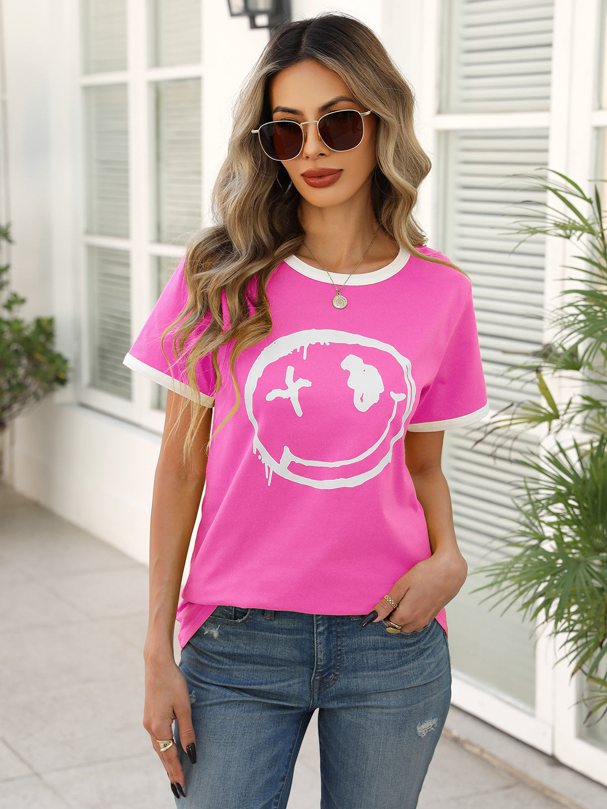 HEEKPEK Women’s Casual Printed Short Sleeve Tee