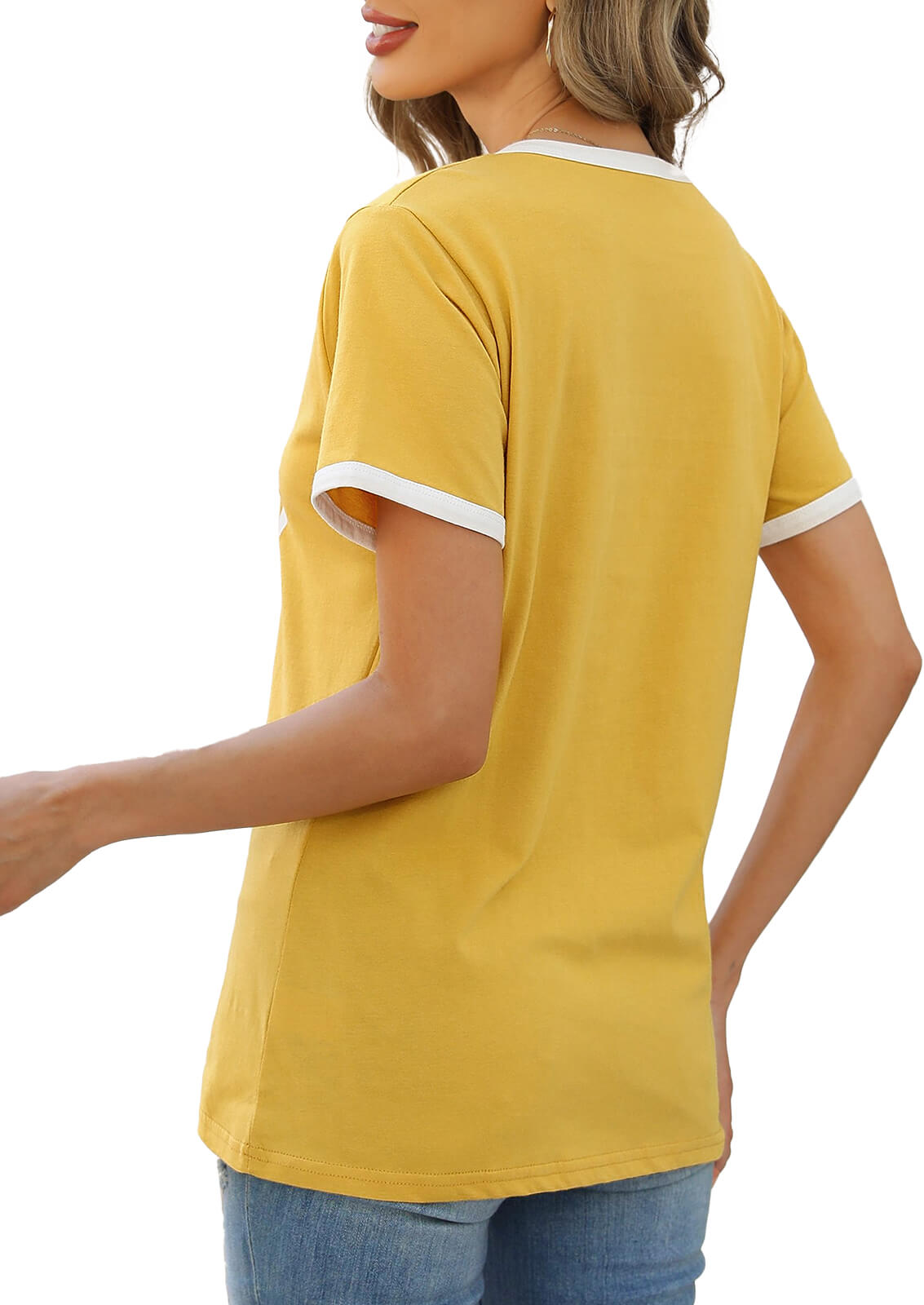 HEEKPEK Women’s Casual Printed Short Sleeve Tee