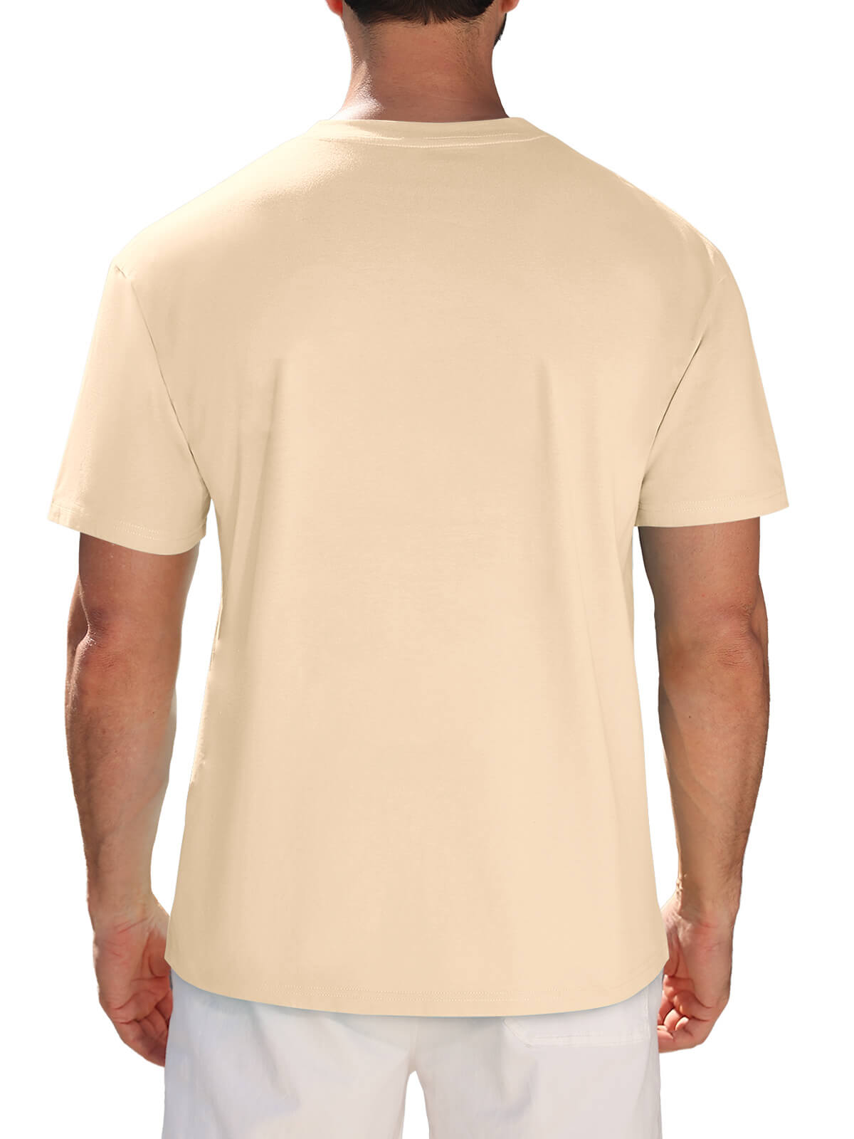 HEEKPEK Mens Cotton T Shirt Short Sleeve Crew Neck Print Tee