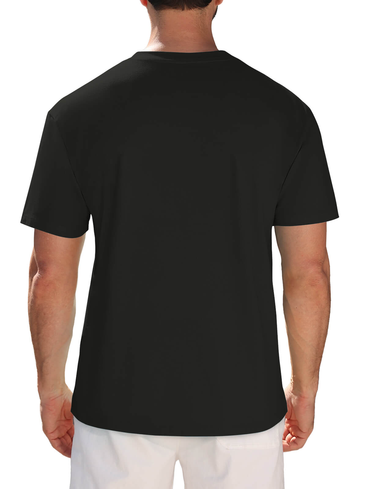 HEEKPEK Mens Cotton T Shirt Short Sleeve Crew Neck Print Tee