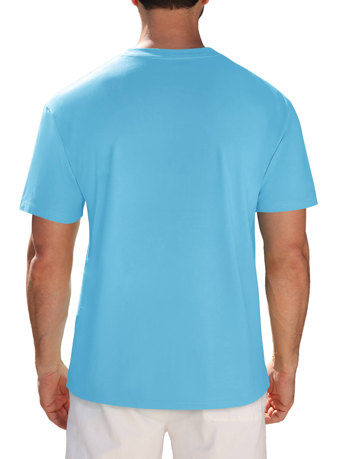 HEEKPEK Mens Cotton T Shirt Short Sleeve Crew Neck Print Tee