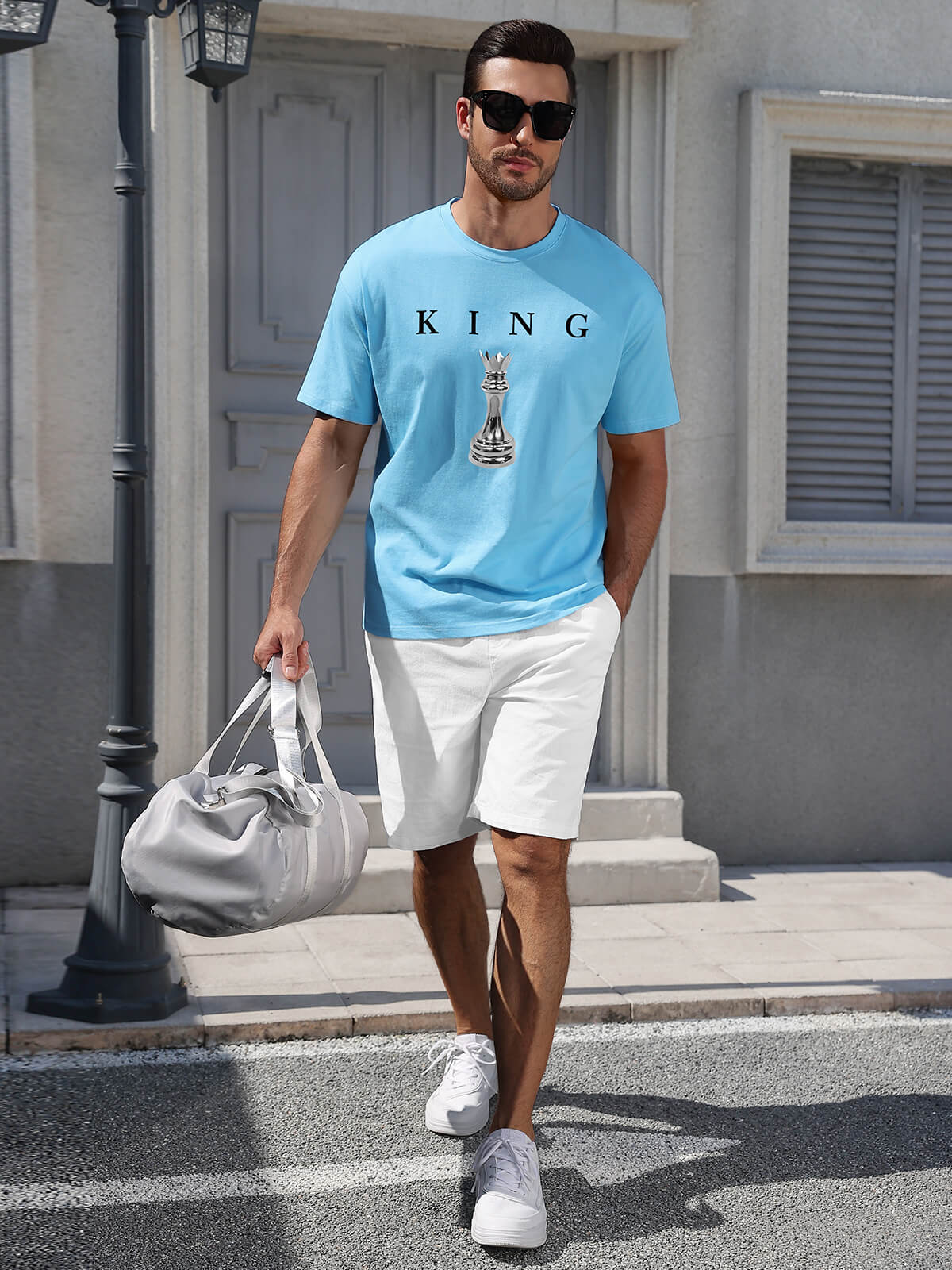 HEEKPEK Mens Cotton T Shirt Short Sleeve Crew Neck Print Tee