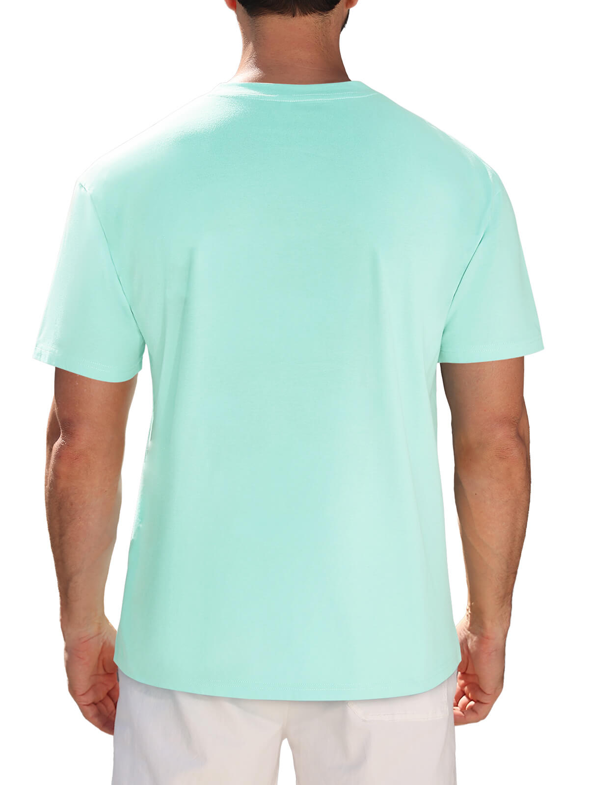 HEEKPEK Mens Cotton T Shirt Short Sleeve Crew Neck Print Tee