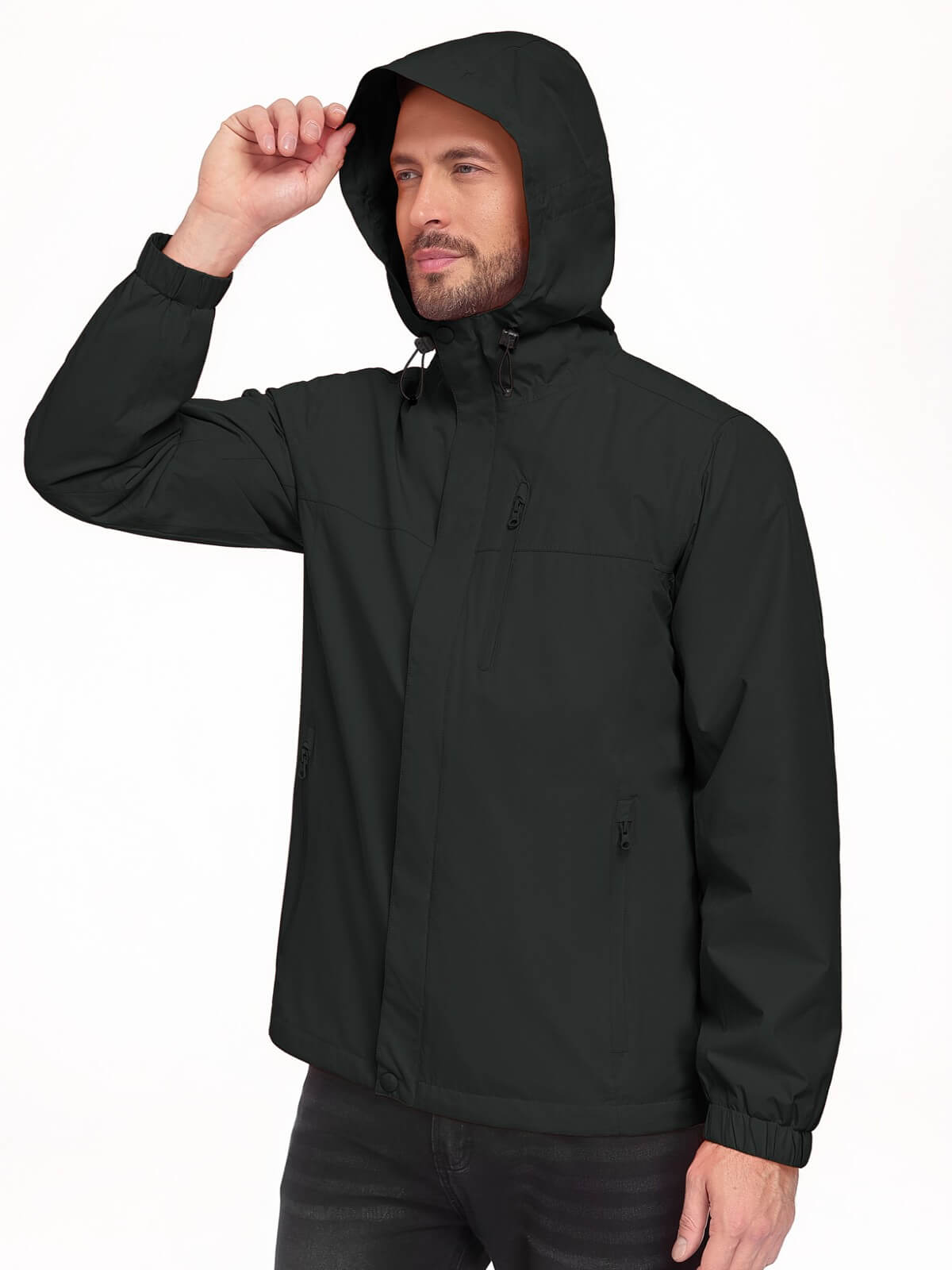 HEEKPEK Men’s Waterproof Lightweight Windbreaker Jacket