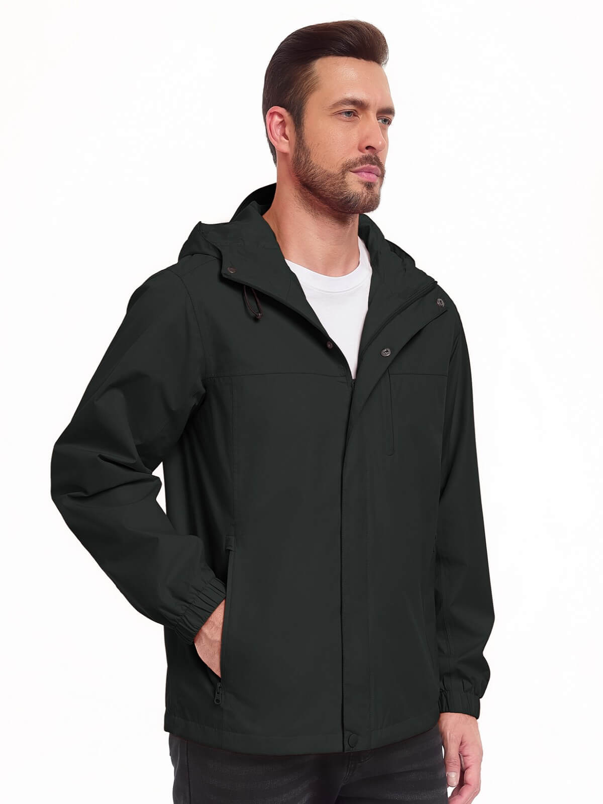 HEEKPEK Men’s Waterproof Lightweight Windbreaker Jacket