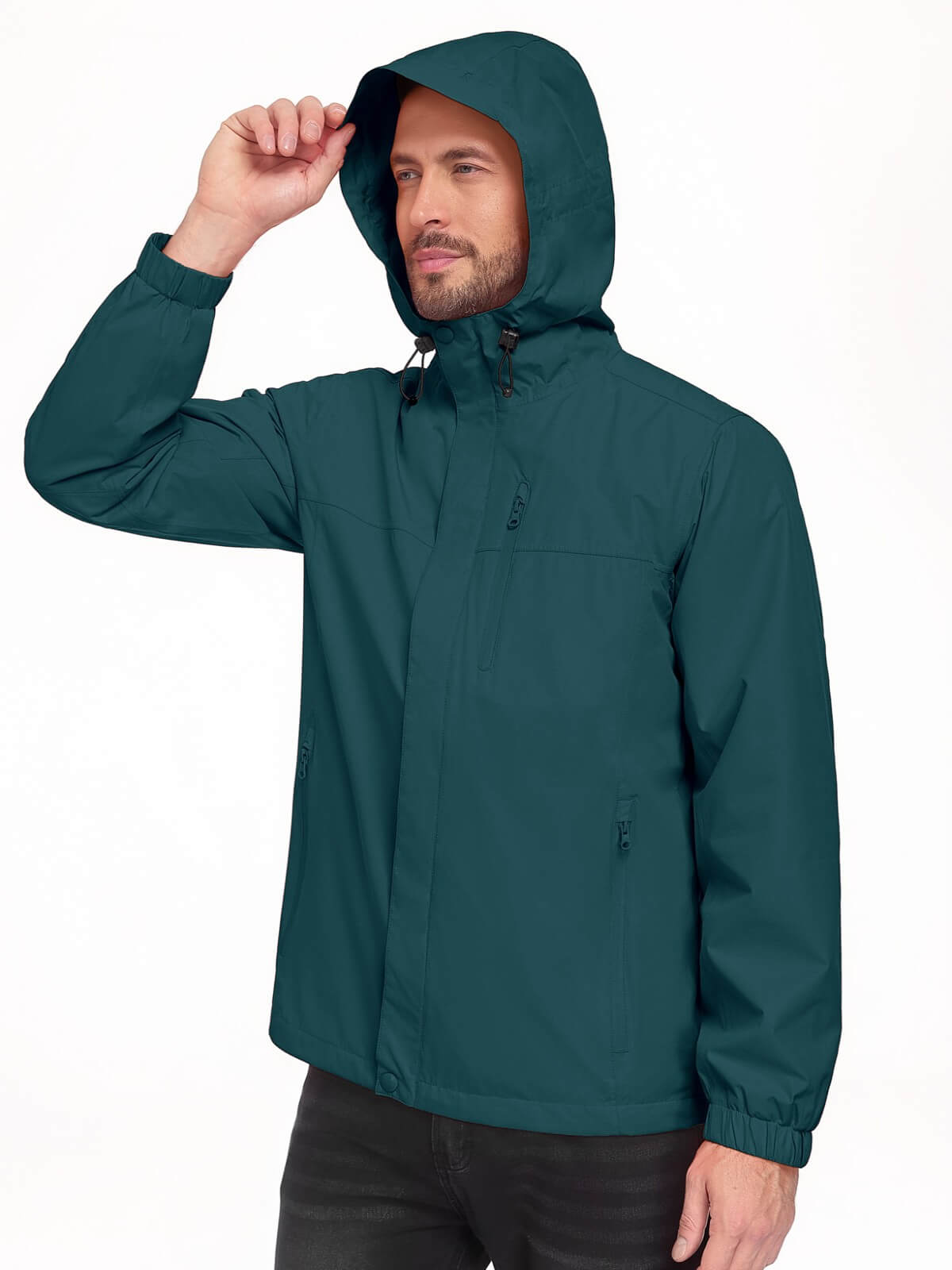 HEEKPEK Men’s Waterproof Lightweight Windbreaker Jacket