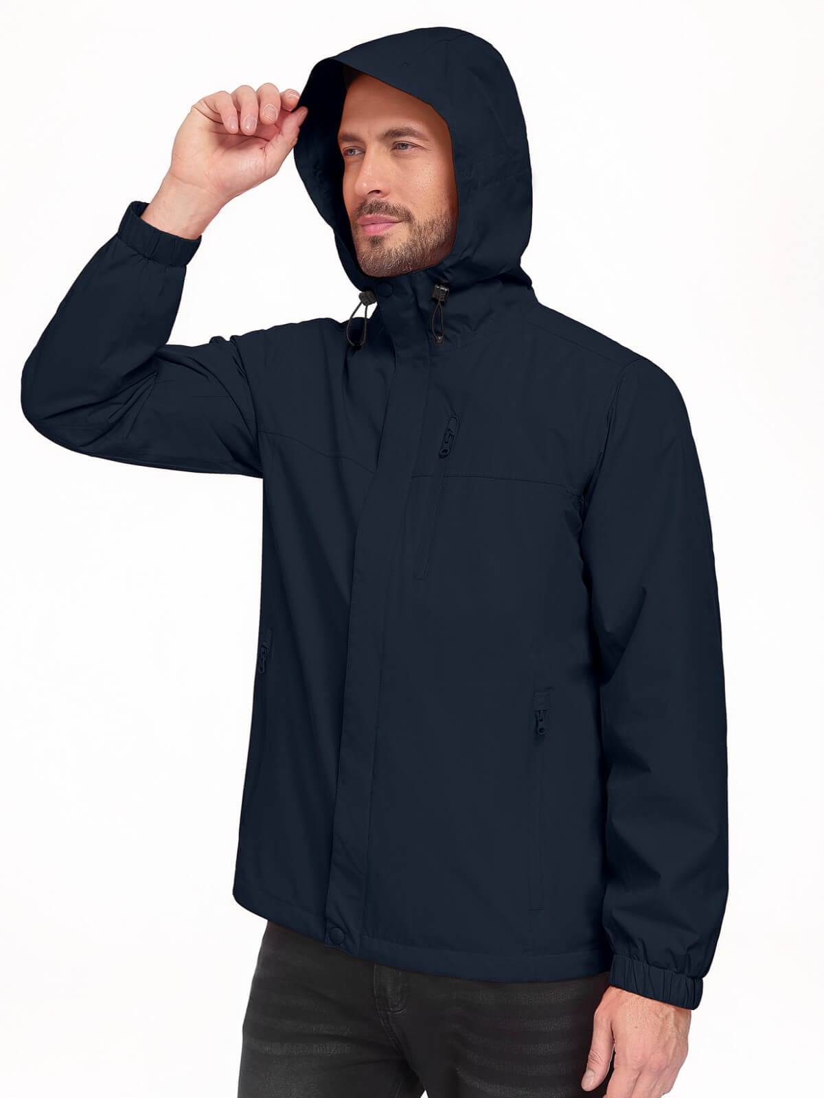 HEEKPEK Men’s Waterproof Lightweight Windbreaker Jacket