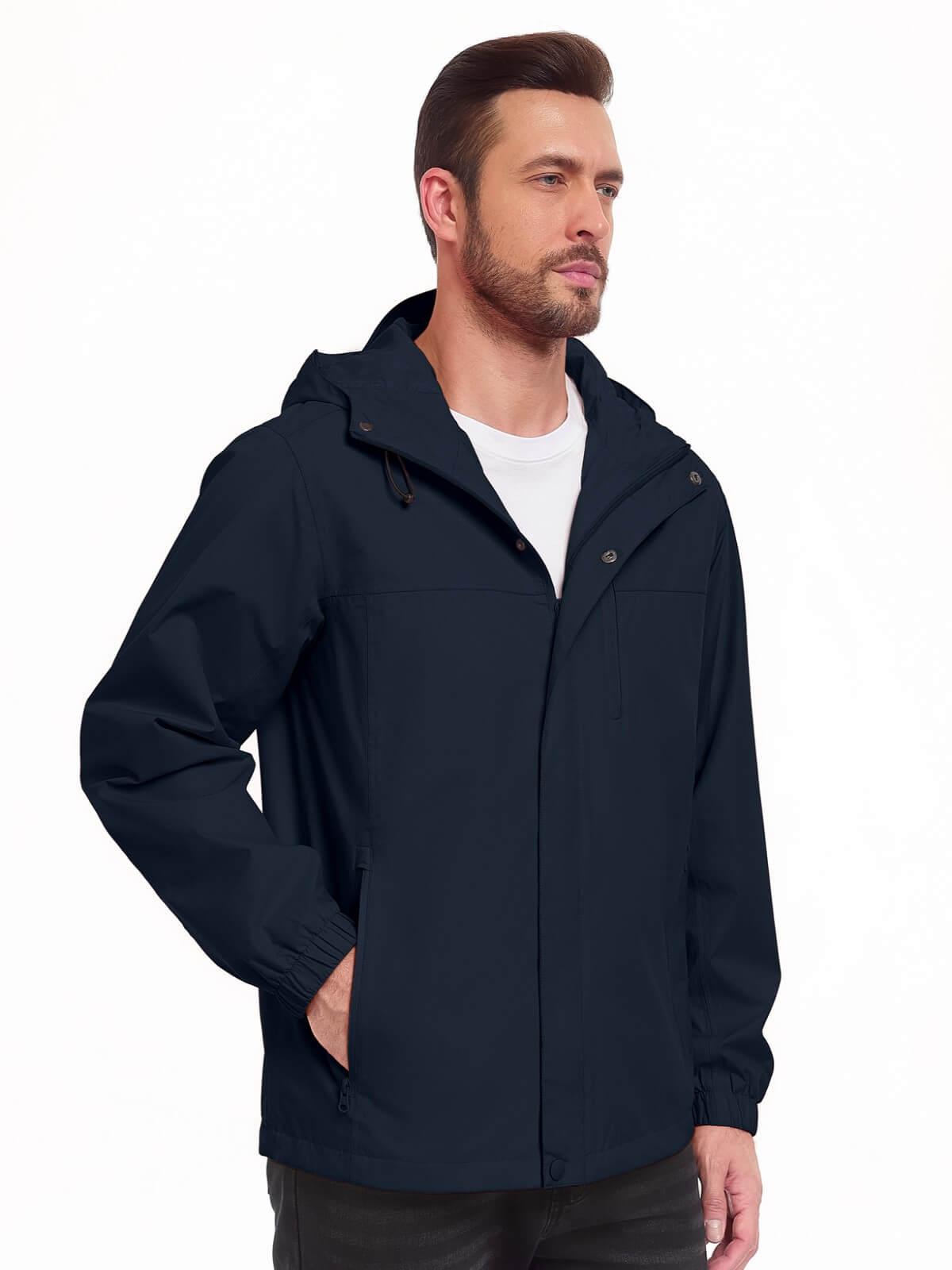 HEEKPEK Men’s Waterproof Lightweight Windbreaker Jacket