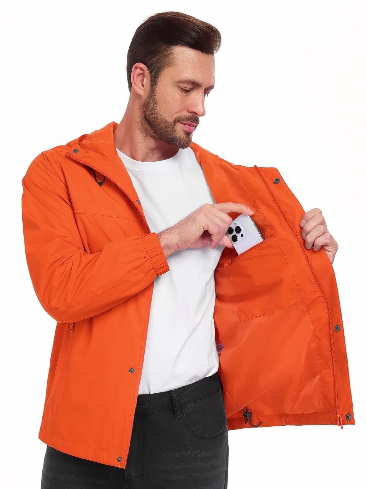 HEEKPEK Men’s Waterproof Lightweight Windbreaker Jacket