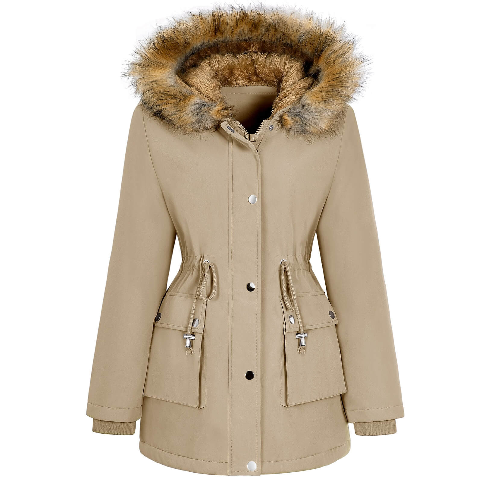 Women Fleece Lined Parka Jackets