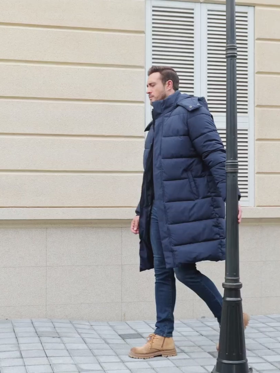 HEEKPEK Men’s Detachable Hood Puffer Jacket